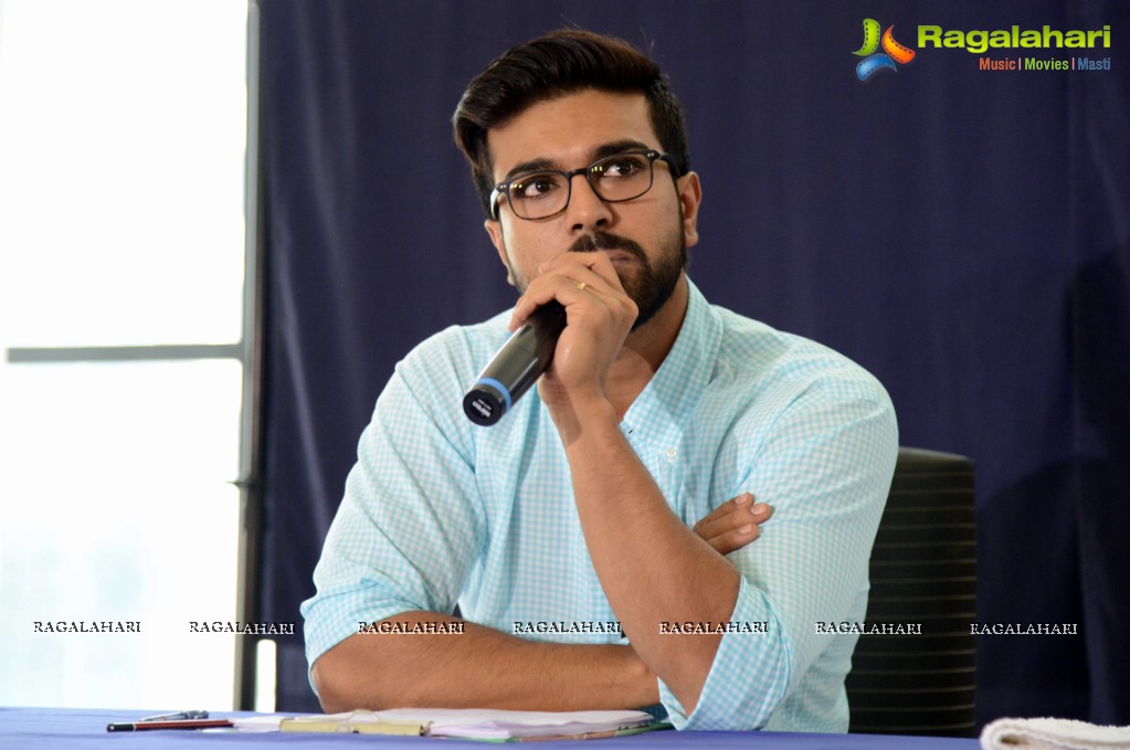 Ram Charan’s  HudHud cyclone Press Meet