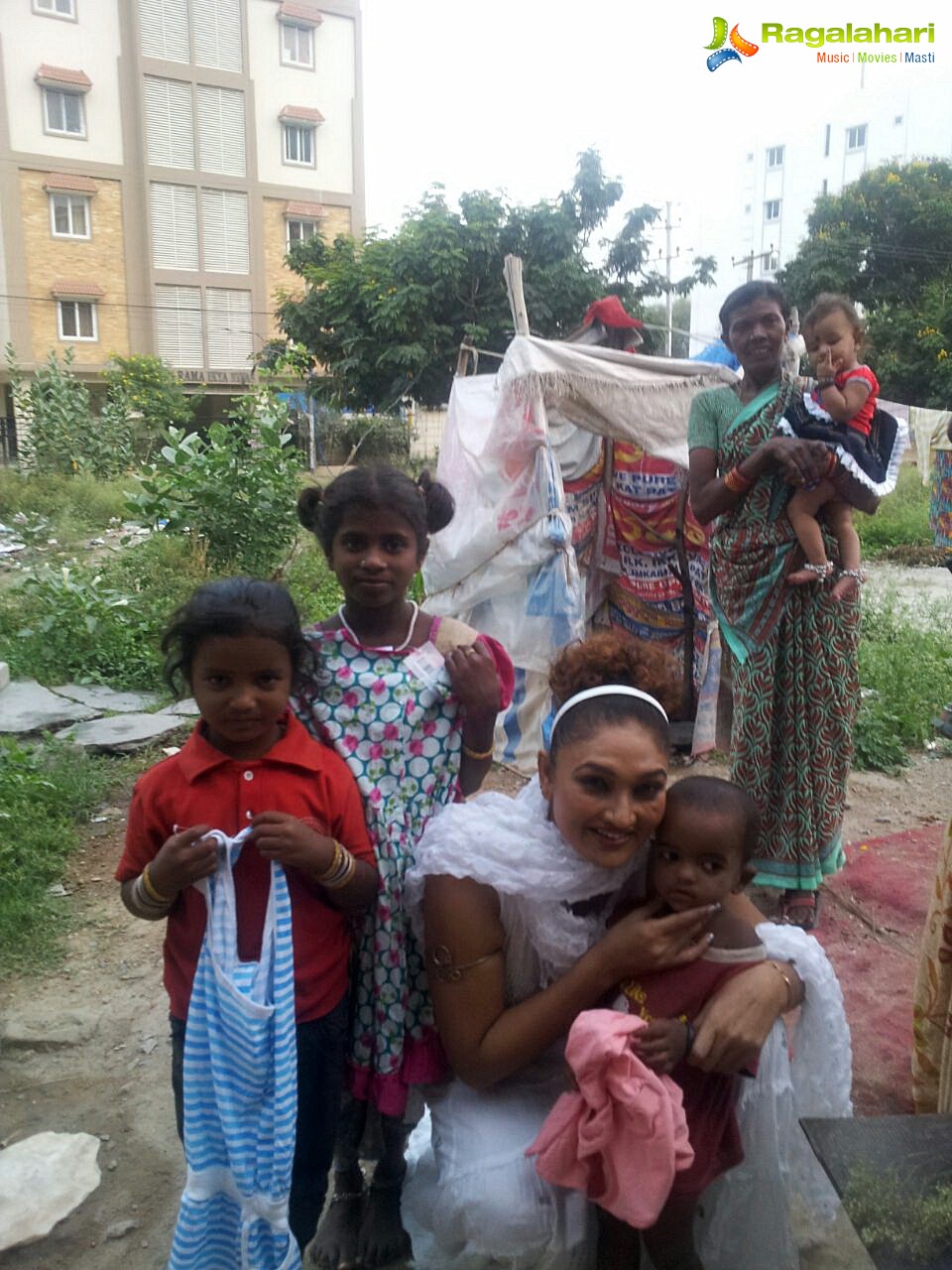 Ramya Sri Distribute Clothes & Food