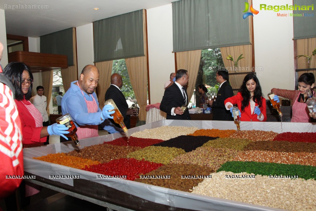 Cake Mixing Ceremony 2014 at Taj Krishna, Hyderabad