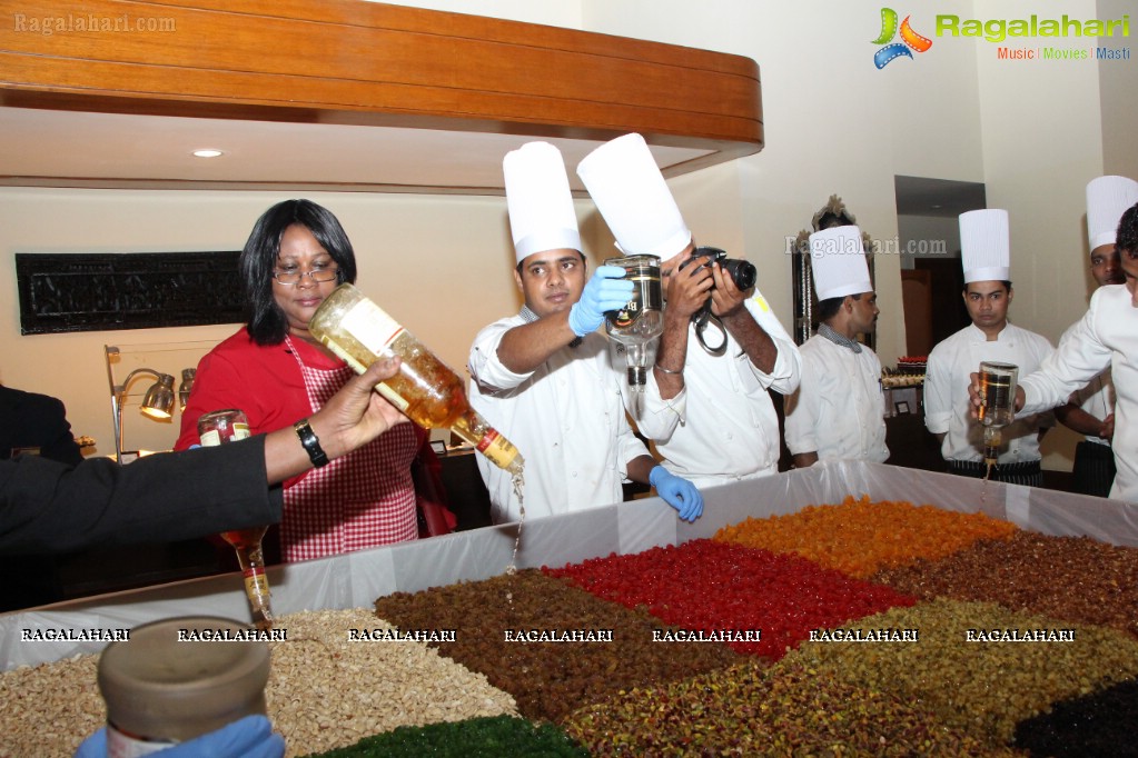 Cake Mixing Ceremony 2014 at Taj Krishna, Hyderabad
