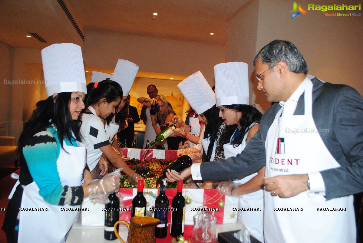 Christmas Cake Mixing Ceremony 2014 at Trident Hyderabad