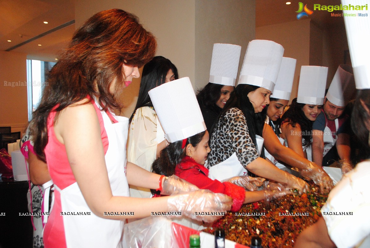 Christmas Cake Mixing Ceremony 2014 at Trident Hyderabad