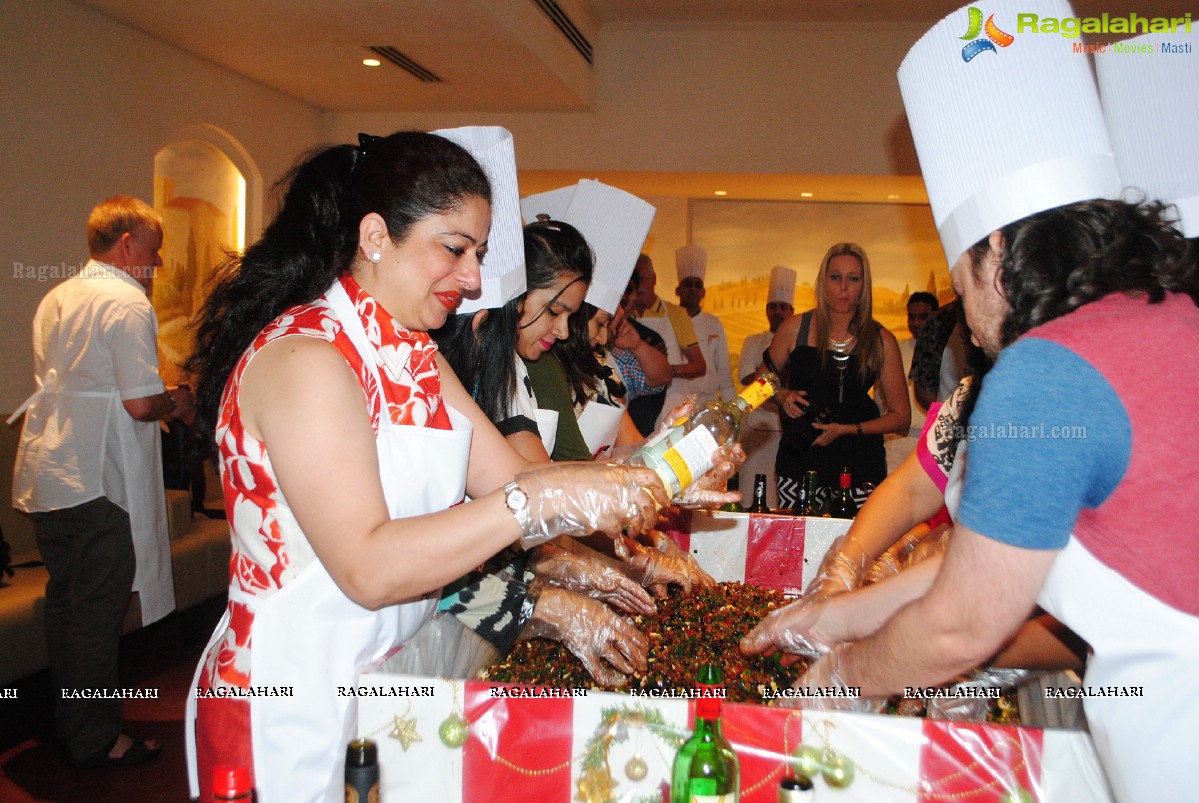 Christmas Cake Mixing Ceremony 2014 at Trident Hyderabad