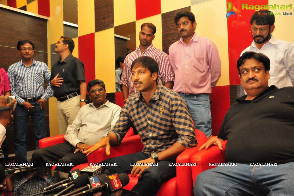 Gopichand at Asian Cinemas, Hyderabad