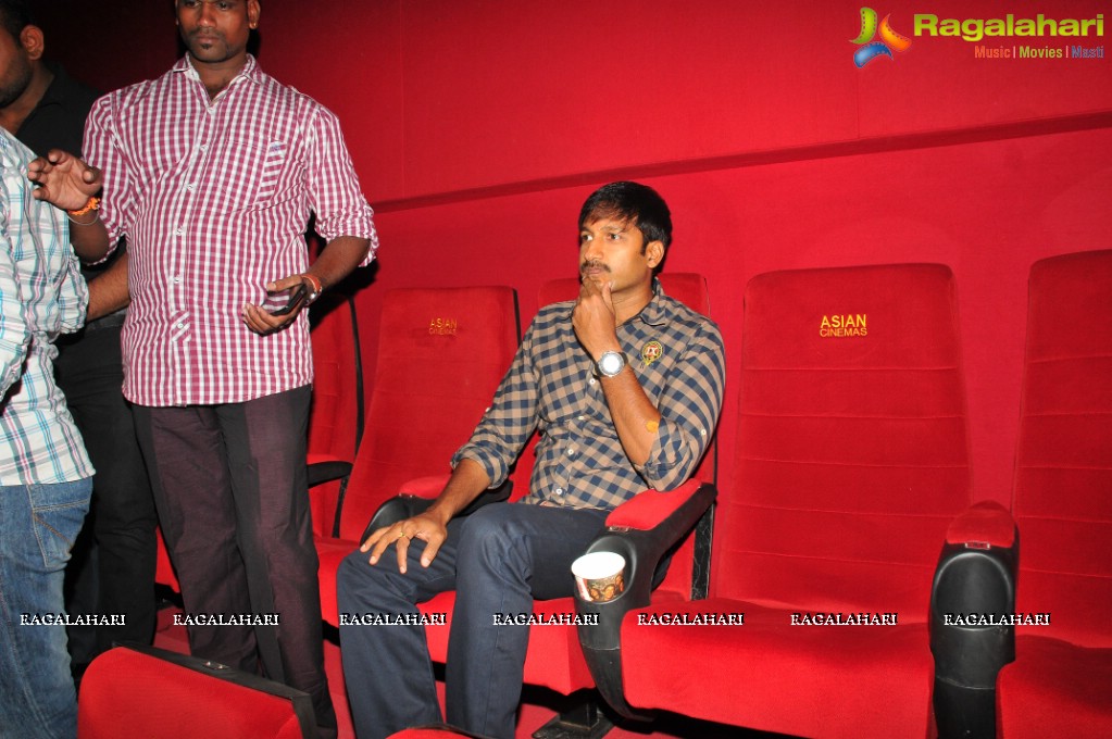 Gopichand at Asian Cinemas, Hyderabad