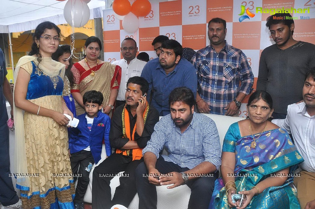 Nara Rohit Launches 23 Aesthetics Clinic, Hyderabad