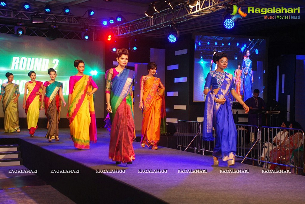 Happy New Year Team at Palam Silks Fashion Show 2014