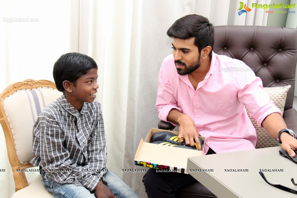 Ram Charan with HIV Positive Child