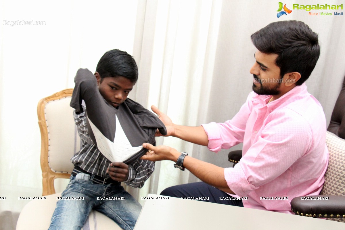 Ram Charan with HIV Positive Child