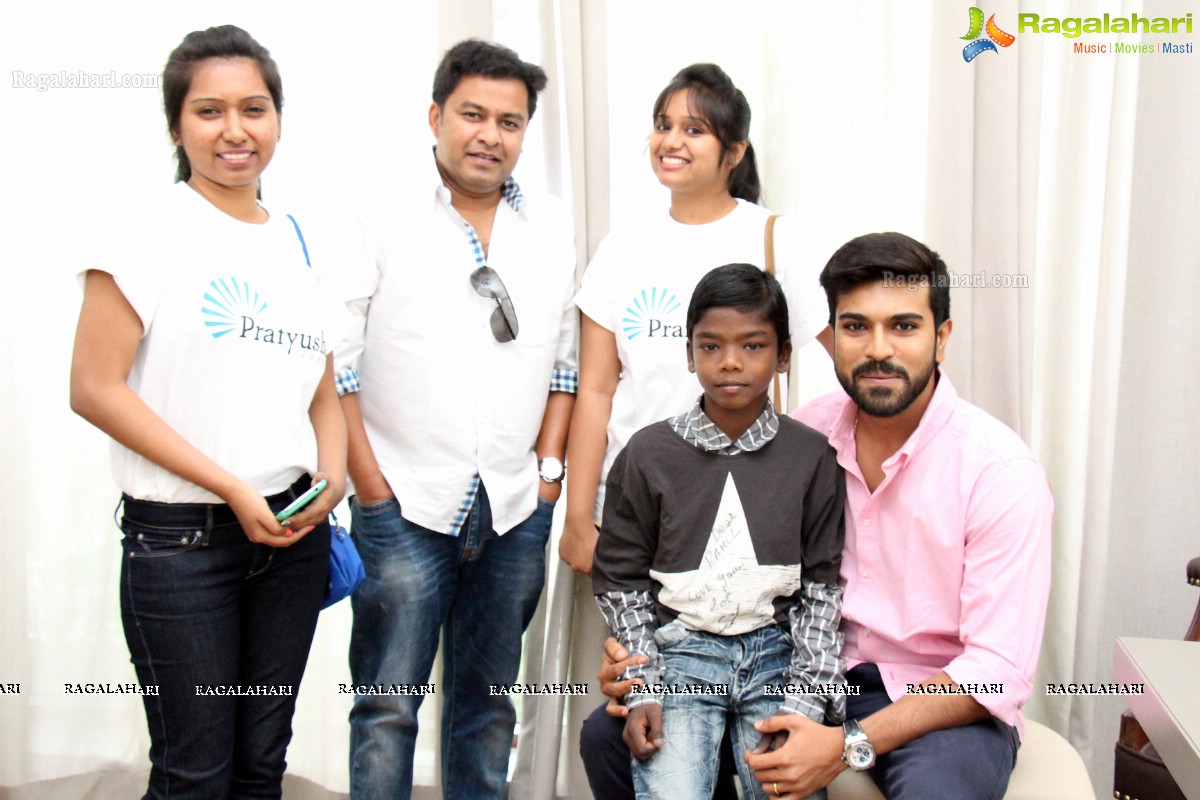 Ram Charan with HIV Positive Child