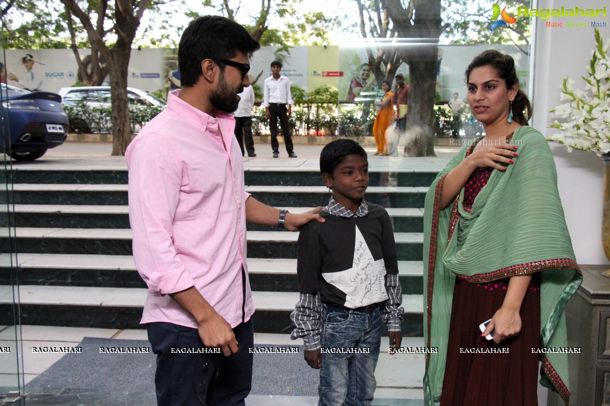 Ram Charan with HIV Positive Child