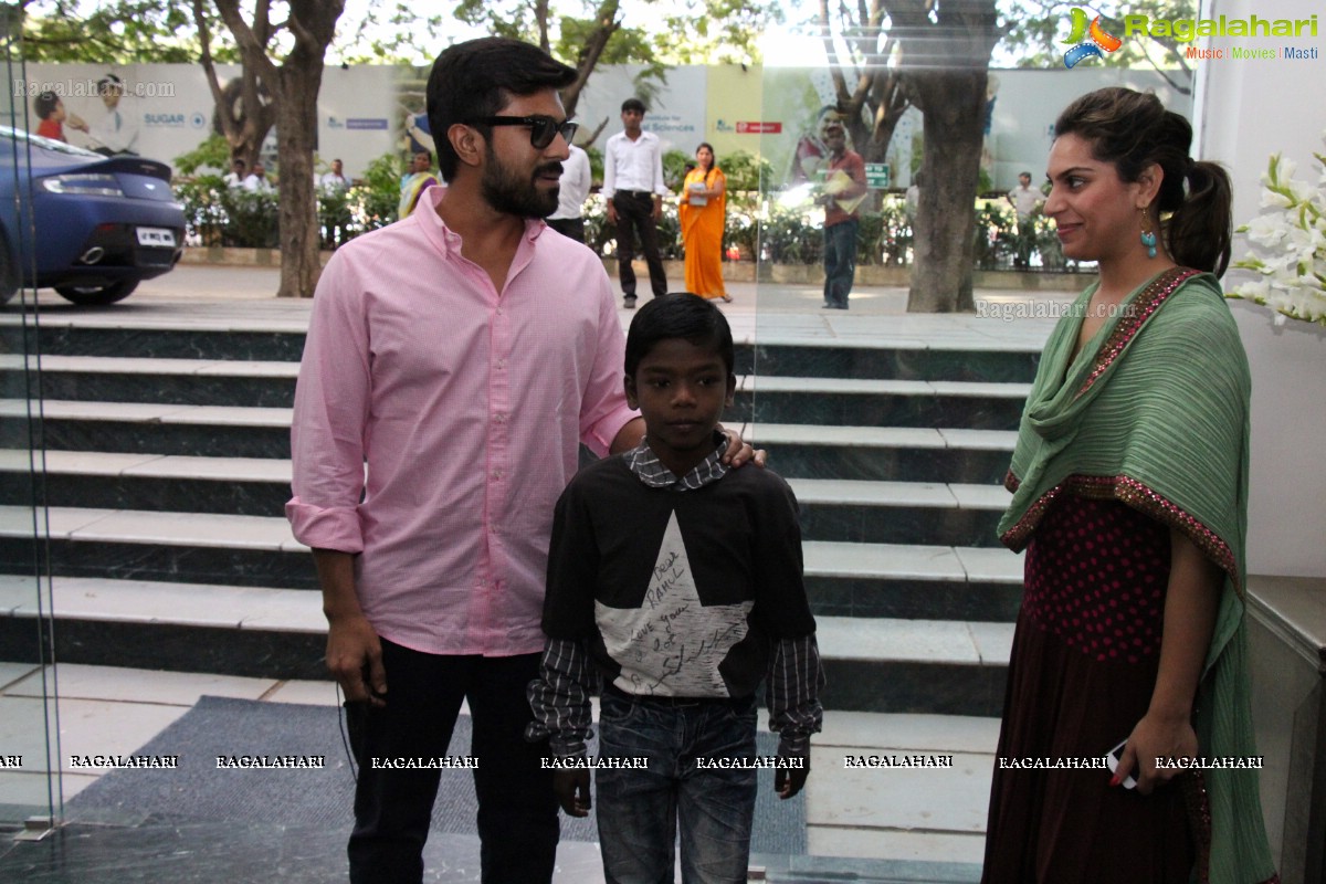 Ram Charan with HIV Positive Child