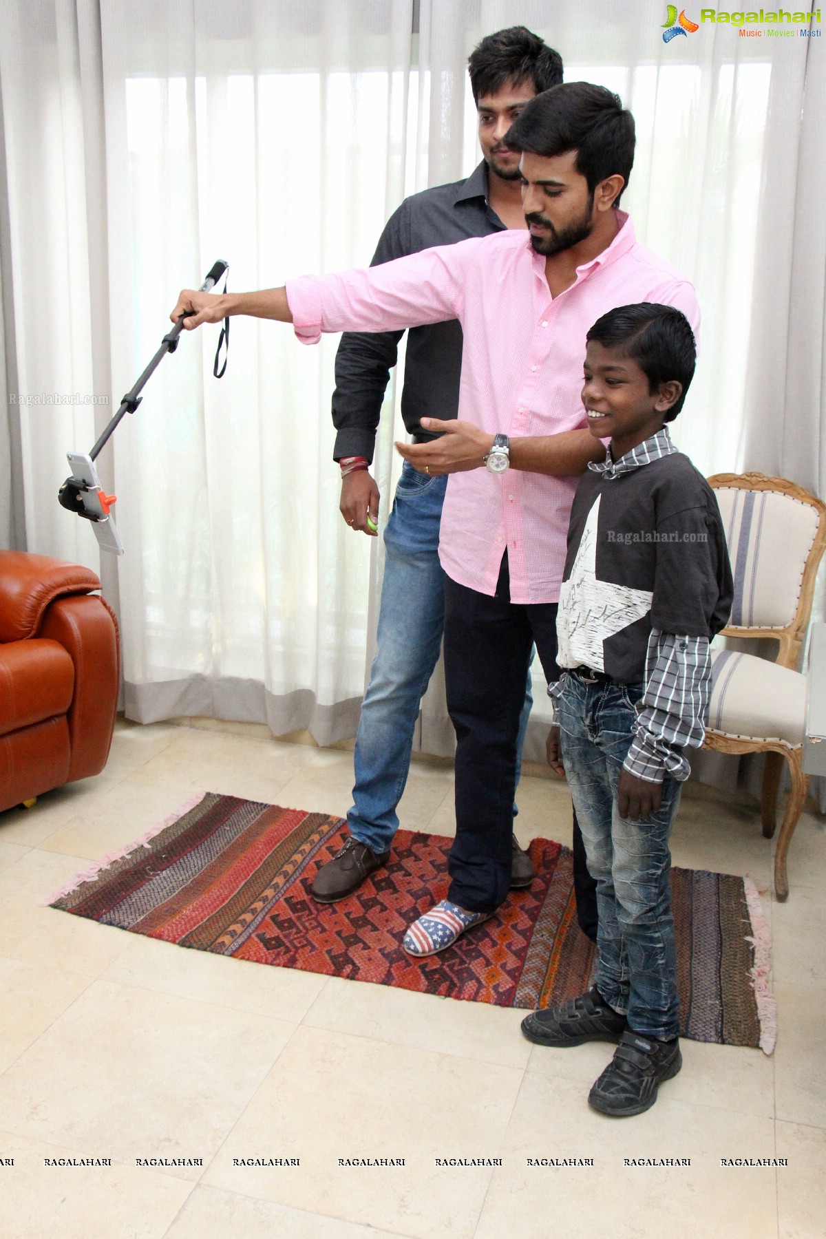 Ram Charan with HIV Positive Child