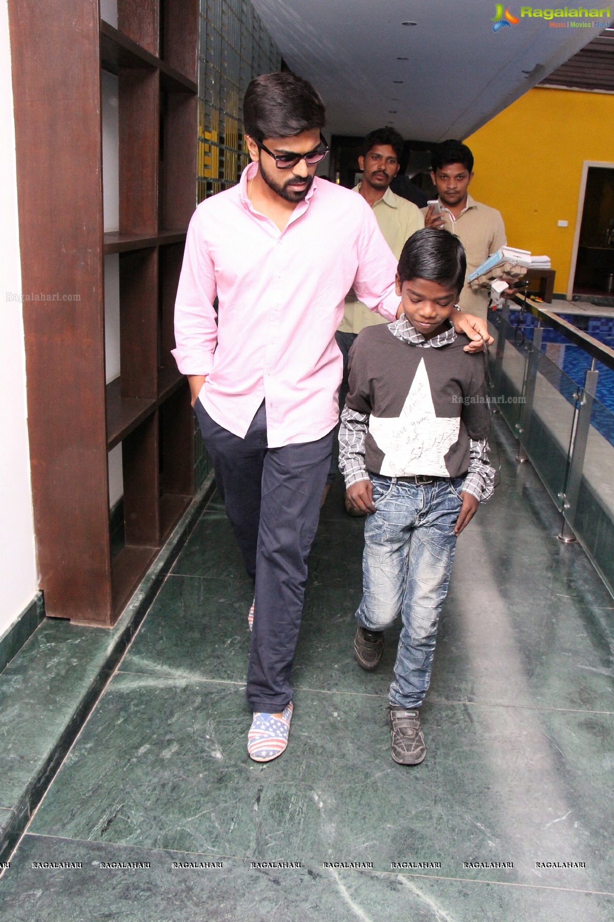 Ram Charan with HIV Positive Child