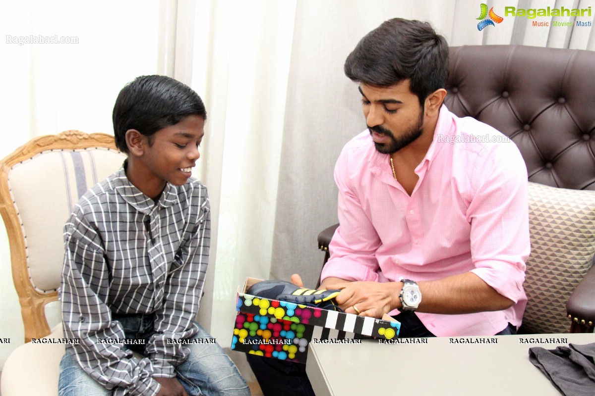 Ram Charan with HIV Positive Child