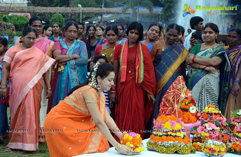 Reshma Rathore celebrates Bathukamma Festival