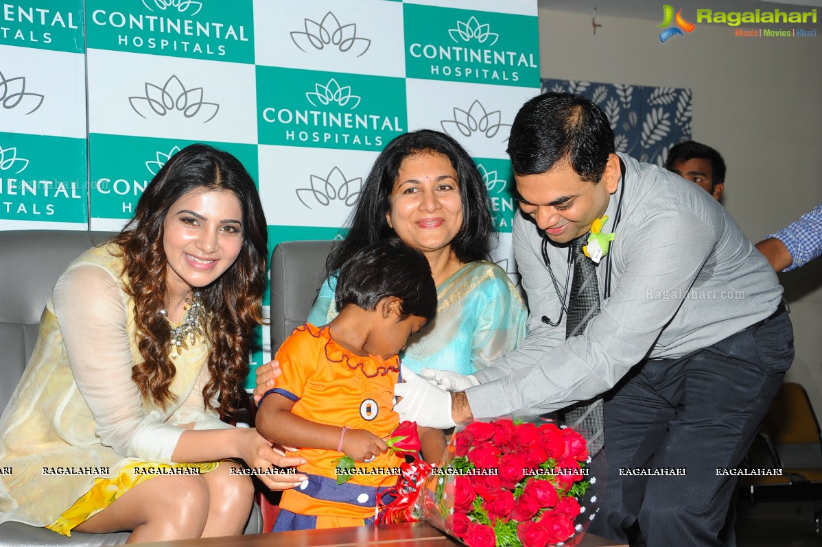 Samantha at Hepatitis B Vaccination Camp for Children at Continental Hospitals