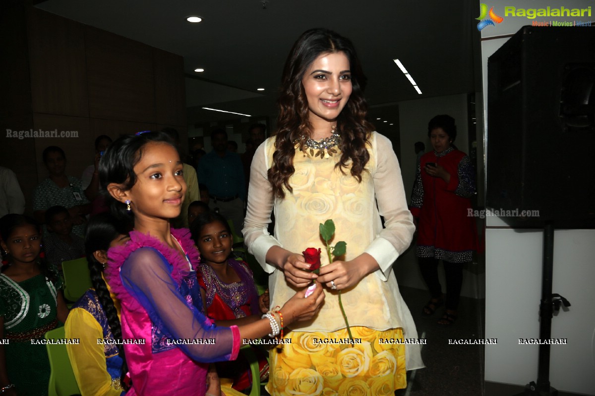 Samantha at Hepatitis B Vaccination Camp for Children at Continental Hospitals