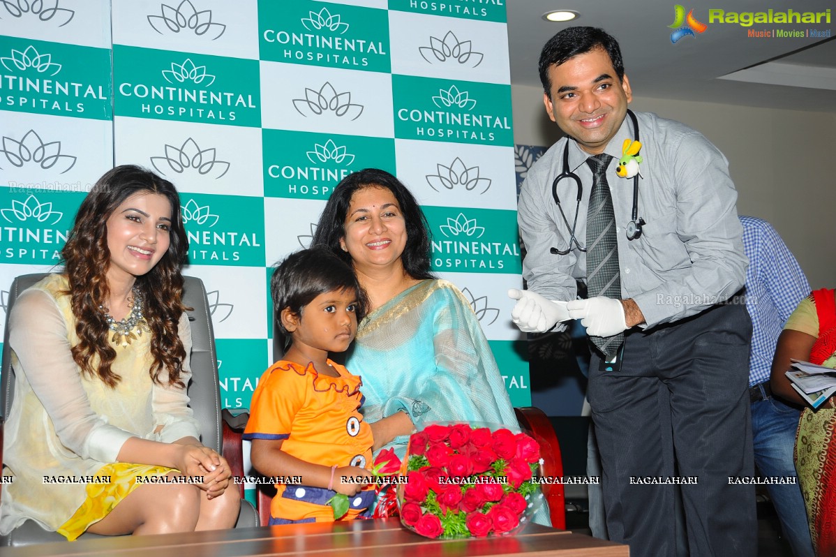 Samantha at Hepatitis B Vaccination Camp for Children at Continental Hospitals