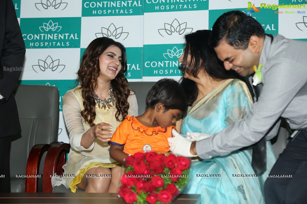 Samantha at Hepatitis B Vaccination Camp for Children at Continental Hospitals