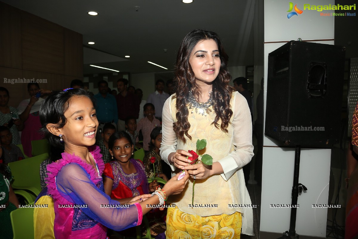 Samantha at Hepatitis B Vaccination Camp for Children at Continental Hospitals