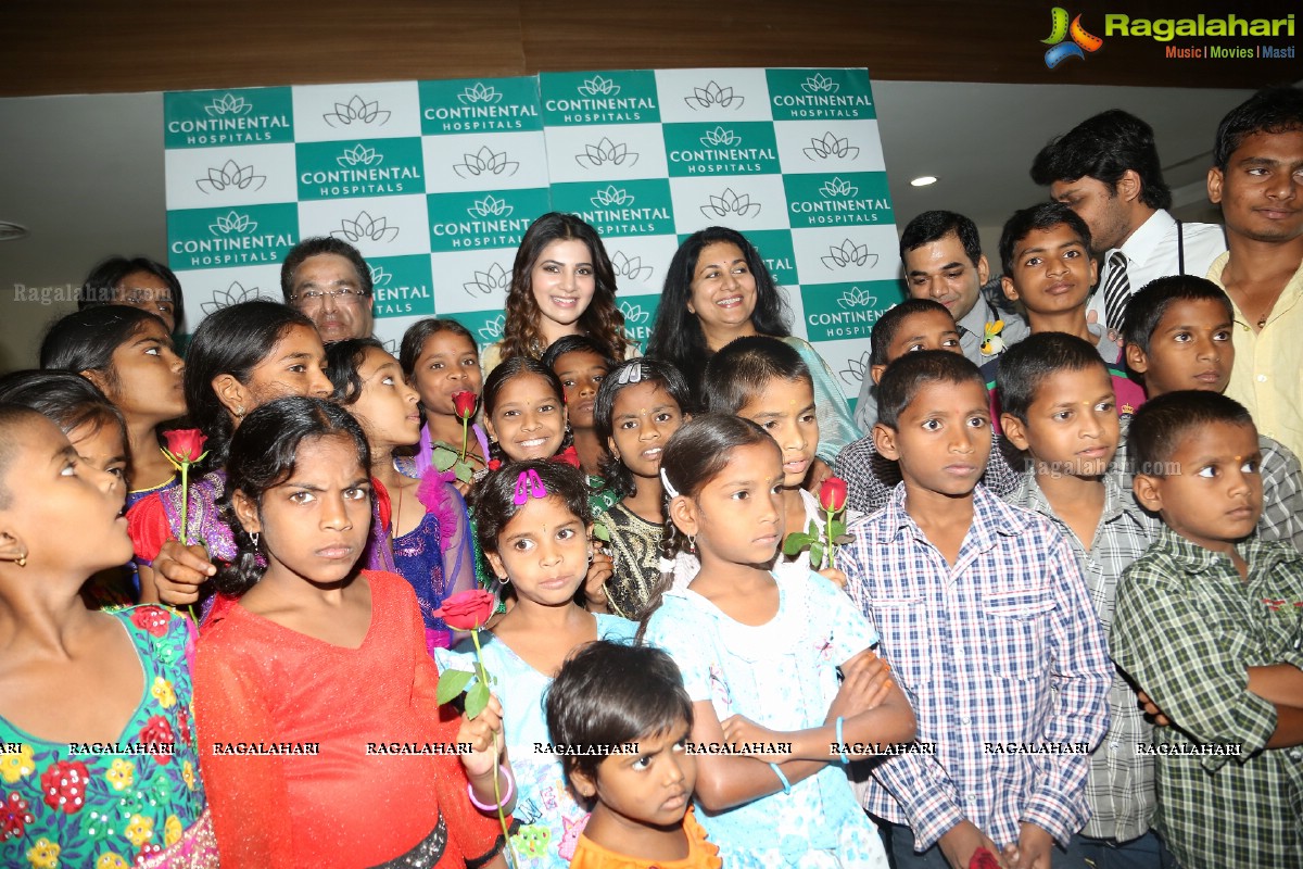 Samantha at Hepatitis B Vaccination Camp for Children at Continental Hospitals