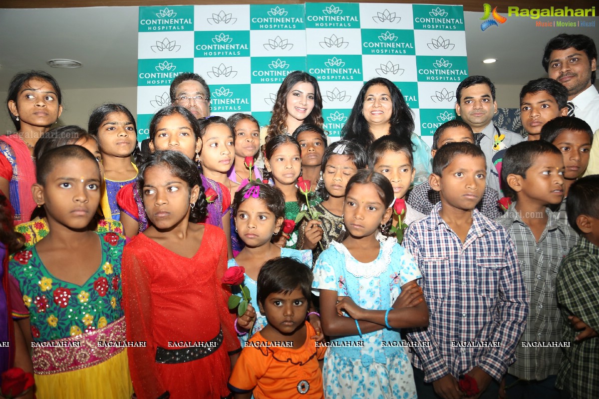 Samantha at Hepatitis B Vaccination Camp for Children at Continental Hospitals