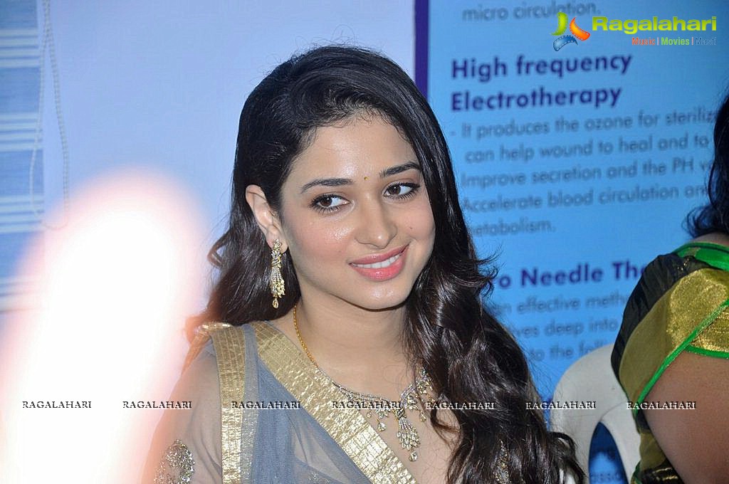 Tamanna launches 'V Care Beauty Clinic' at Vijayawada