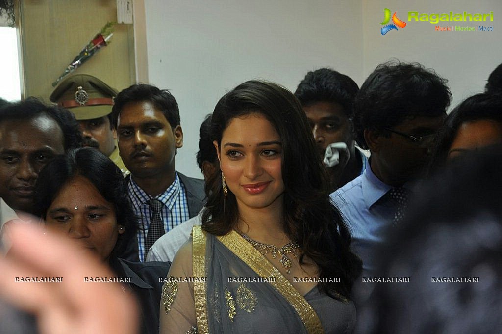 Tamanna launches 'V Care Beauty Clinic' at Vijayawada