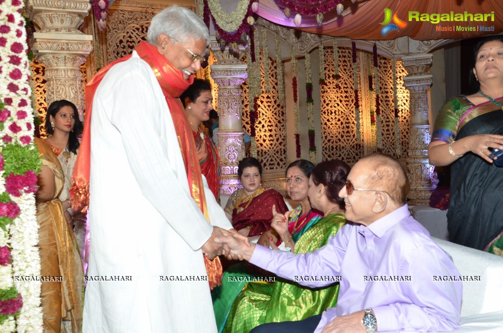 Celebs at Wedding Ceremony of Sri Divya and Sai Nikhilesh, Hyderabad