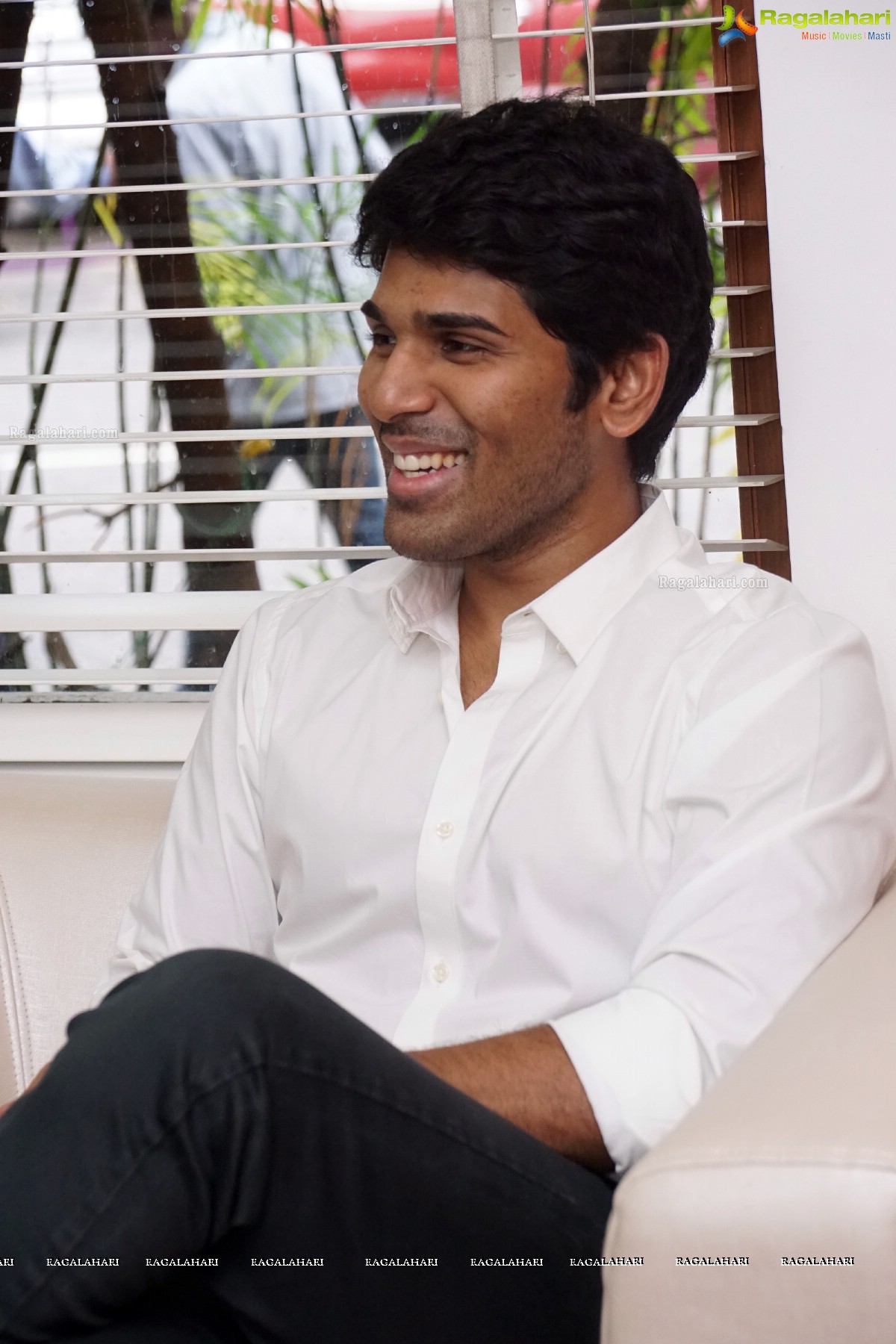 Allu Sirish poses with Bunny Mascot at PETA Stall, Hyderabad