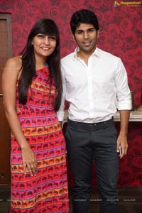 Allu Sirish poses with Bunny Mascot at PETA Stall