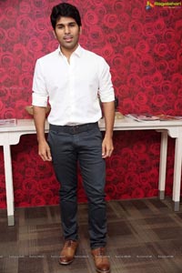 Allu Sirish poses with Bunny Mascot at PETA Stall