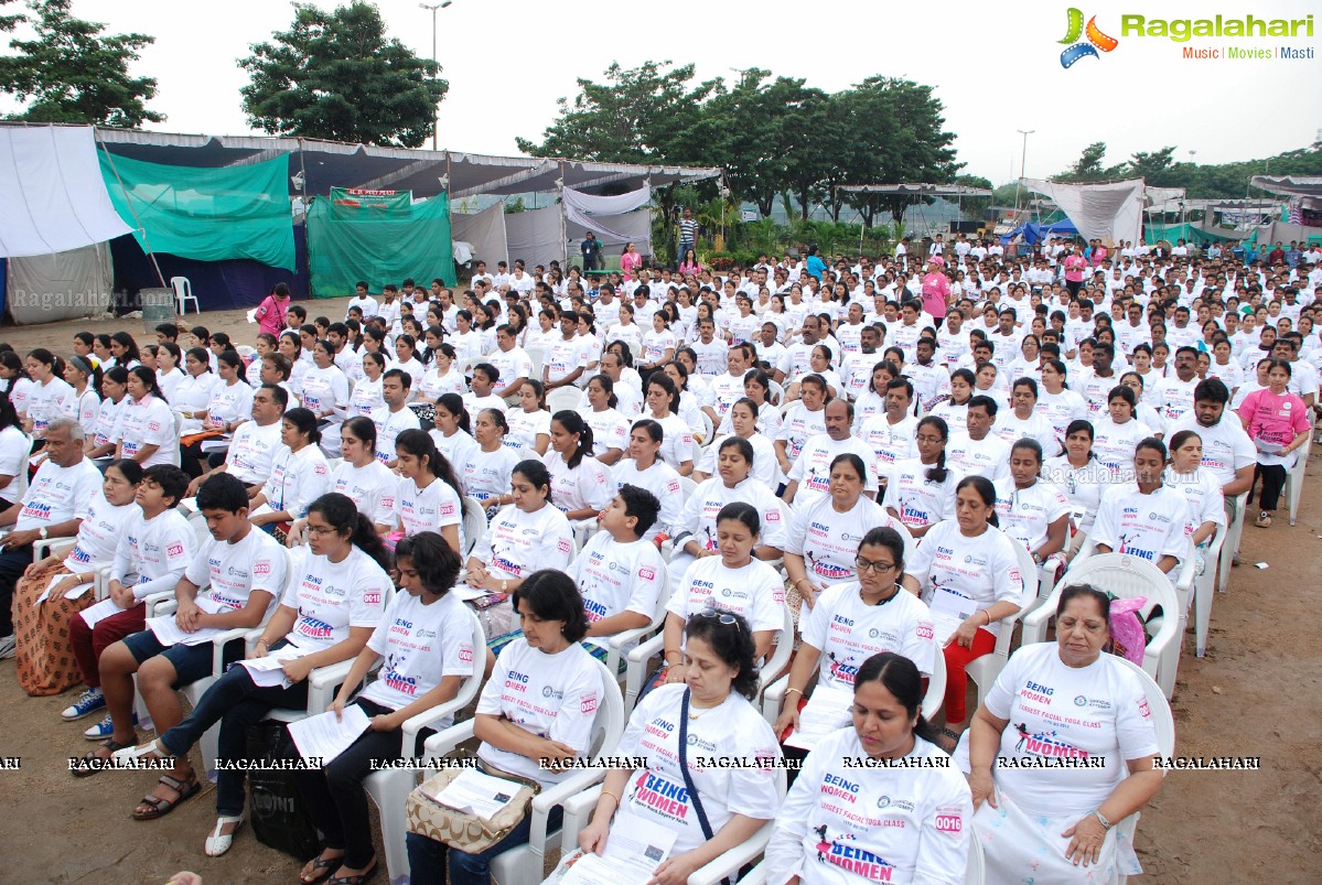 Being Women Ruchika Sharma enters Guinness World Record and creates History of India for Largest Facial Yoga Class