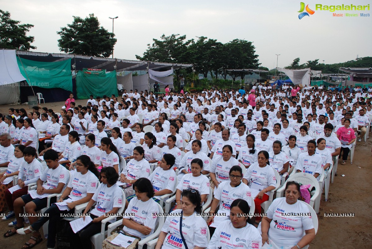 Being Women Ruchika Sharma enters Guinness World Record and creates History of India for Largest Facial Yoga Class