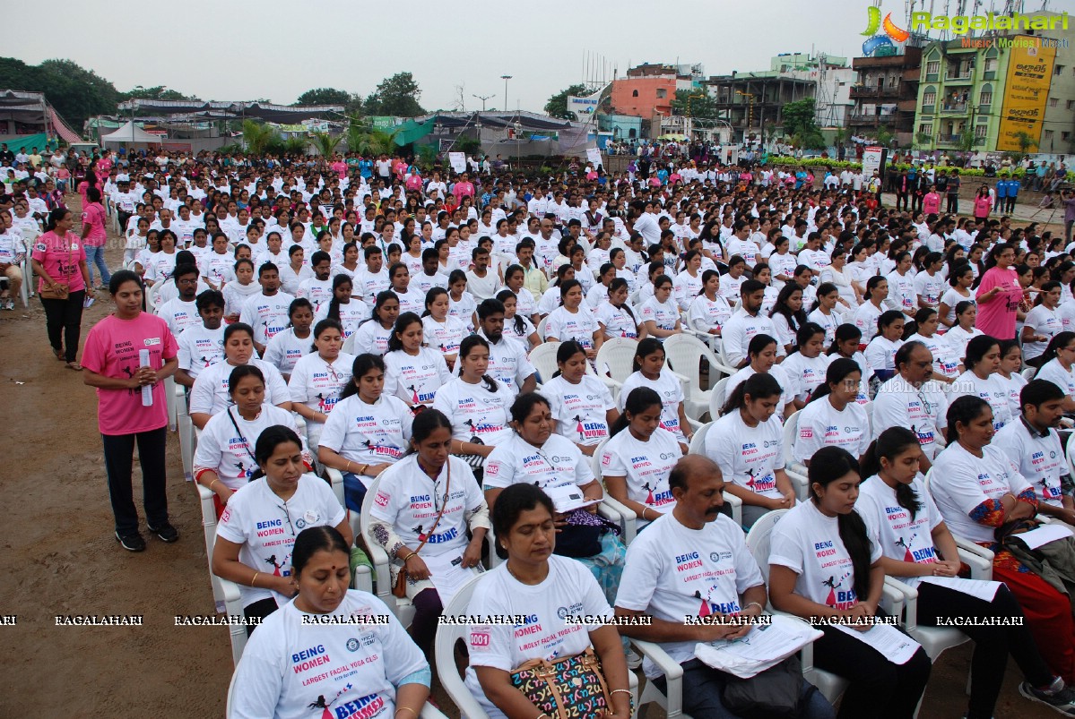 Being Women Ruchika Sharma enters Guinness World Record and creates History of India for Largest Facial Yoga Class