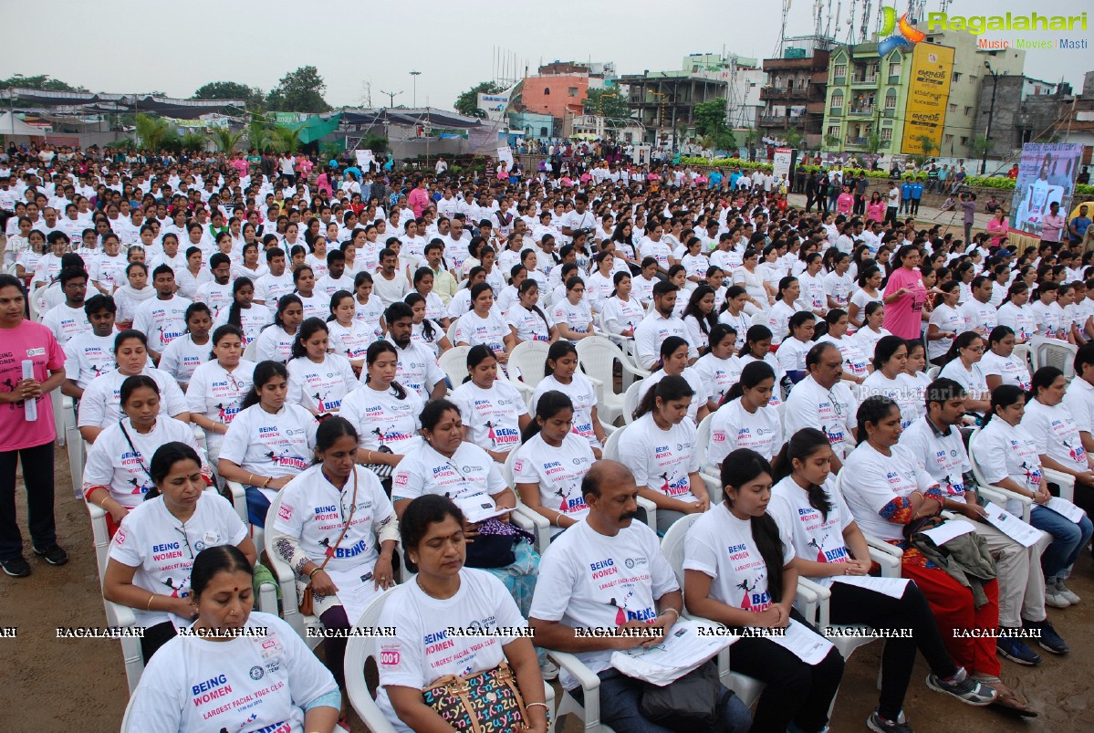 Being Women Ruchika Sharma enters Guinness World Record and creates History of India for Largest Facial Yoga Class