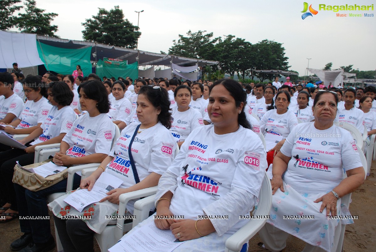 Being Women Ruchika Sharma enters Guinness World Record and creates History of India for Largest Facial Yoga Class