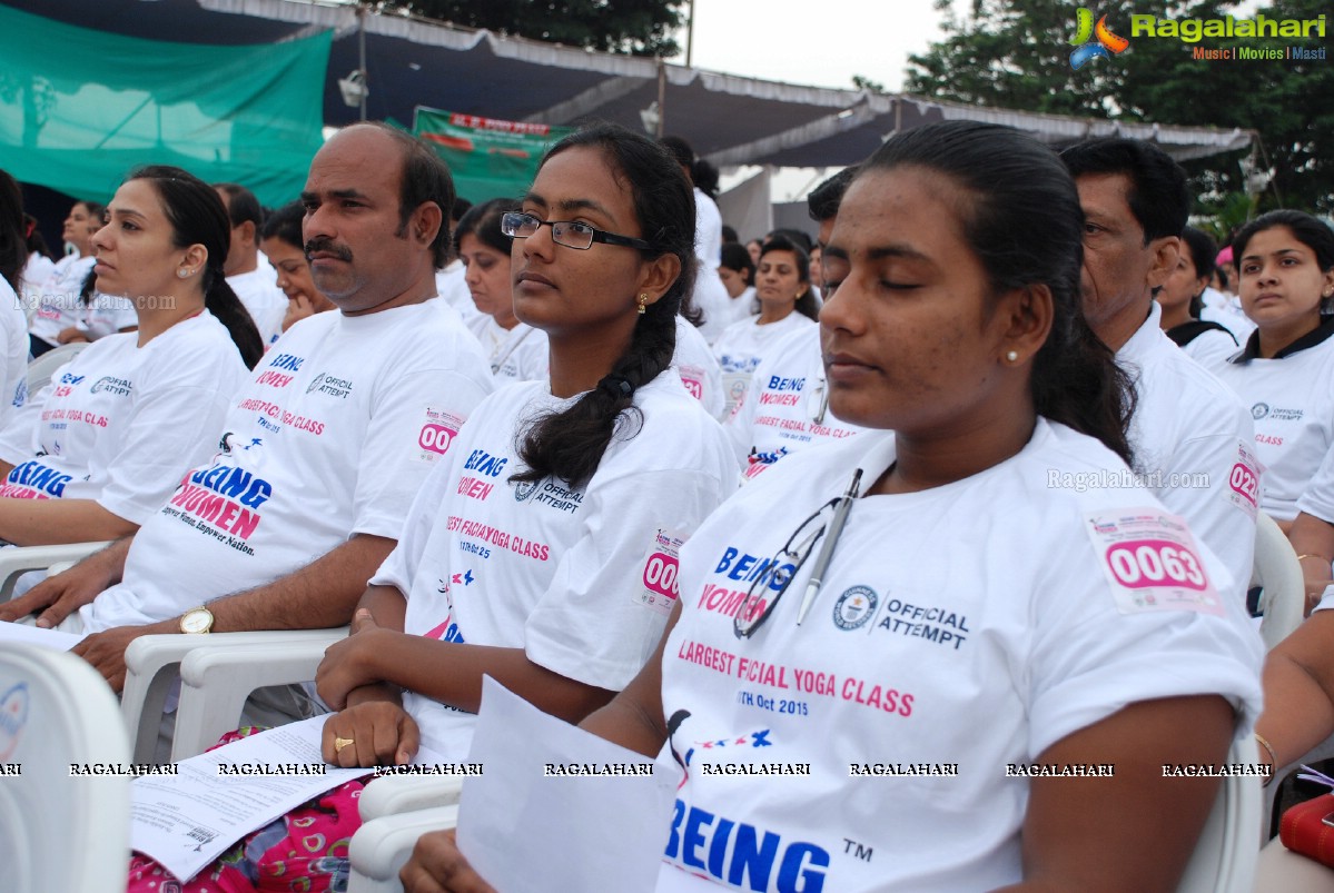 Being Women Ruchika Sharma enters Guinness World Record and creates History of India for Largest Facial Yoga Class