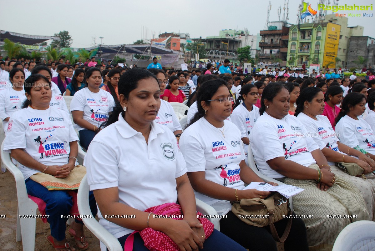 Being Women Ruchika Sharma enters Guinness World Record and creates History of India for Largest Facial Yoga Class