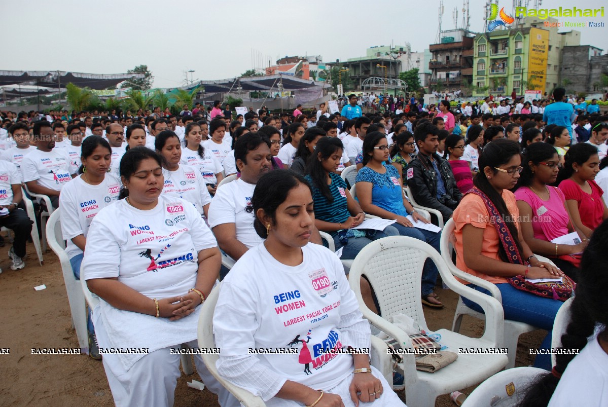 Being Women Ruchika Sharma enters Guinness World Record and creates History of India for Largest Facial Yoga Class