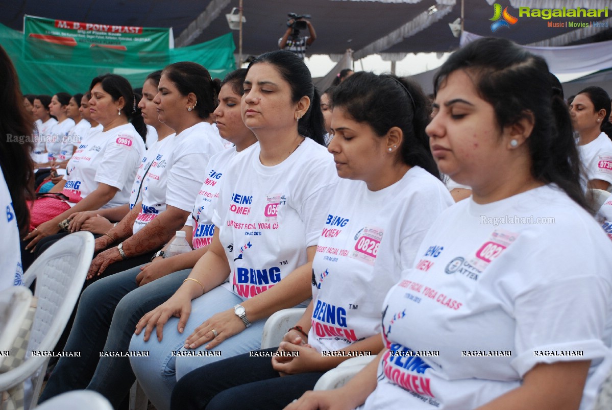 Being Women Ruchika Sharma enters Guinness World Record and creates History of India for Largest Facial Yoga Class