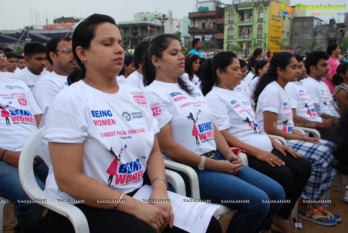 Being Women Ruchika Sharma enters Guinness World Record and creates History of India for Largest Facial Yoga Class