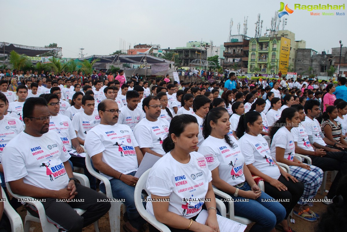 Being Women Ruchika Sharma enters Guinness World Record and creates History of India for Largest Facial Yoga Class