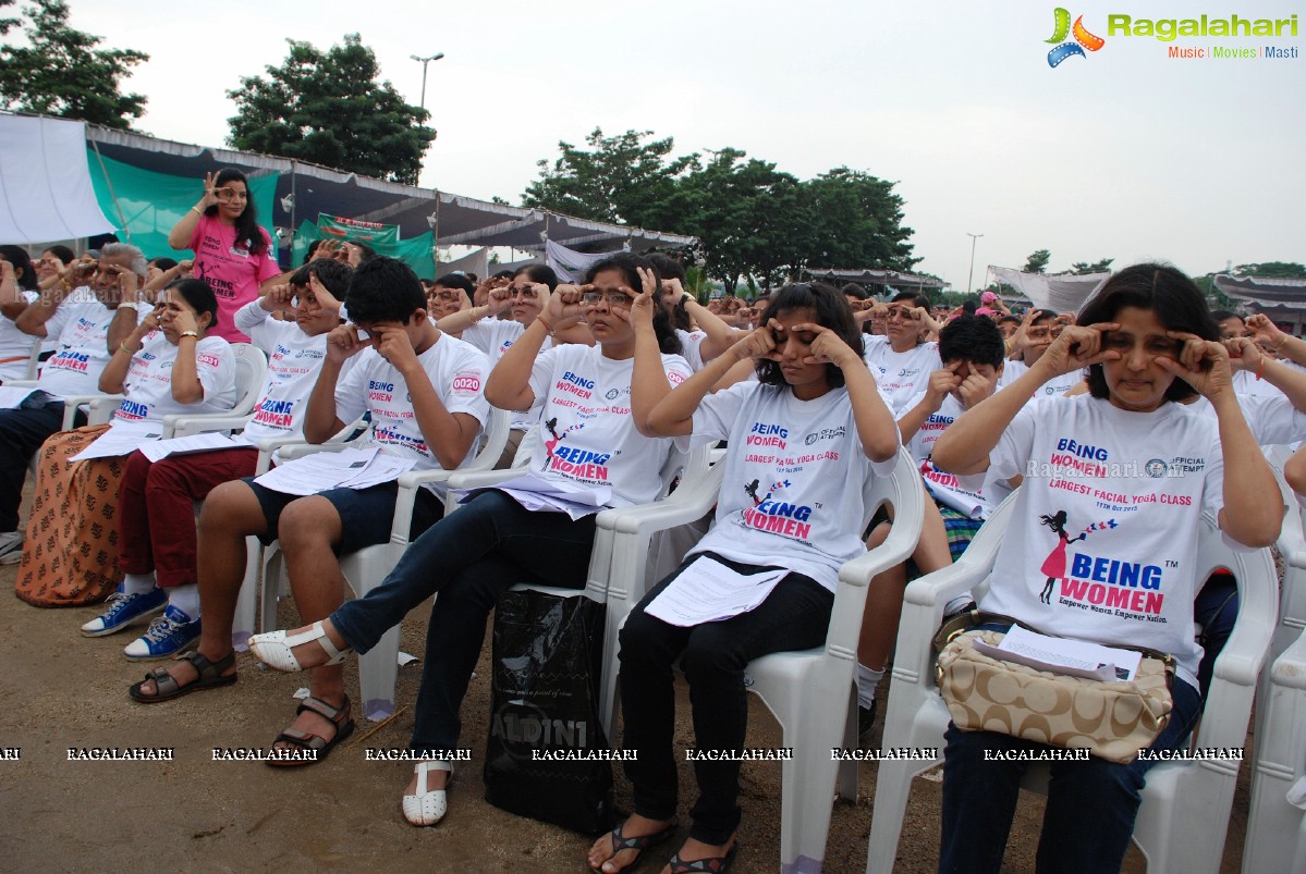 Being Women Ruchika Sharma enters Guinness World Record and creates History of India for Largest Facial Yoga Class