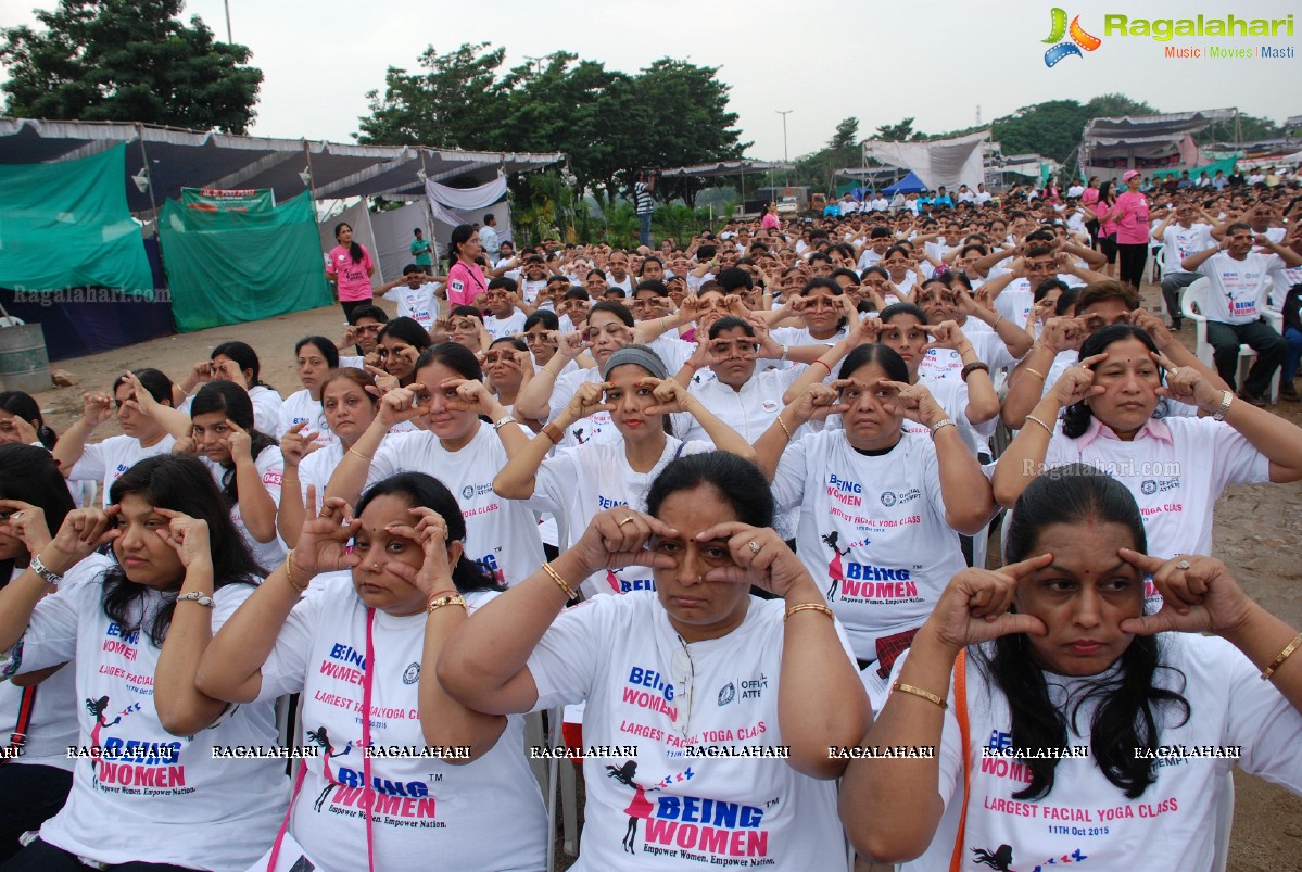 Being Women Ruchika Sharma enters Guinness World Record and creates History of India for Largest Facial Yoga Class