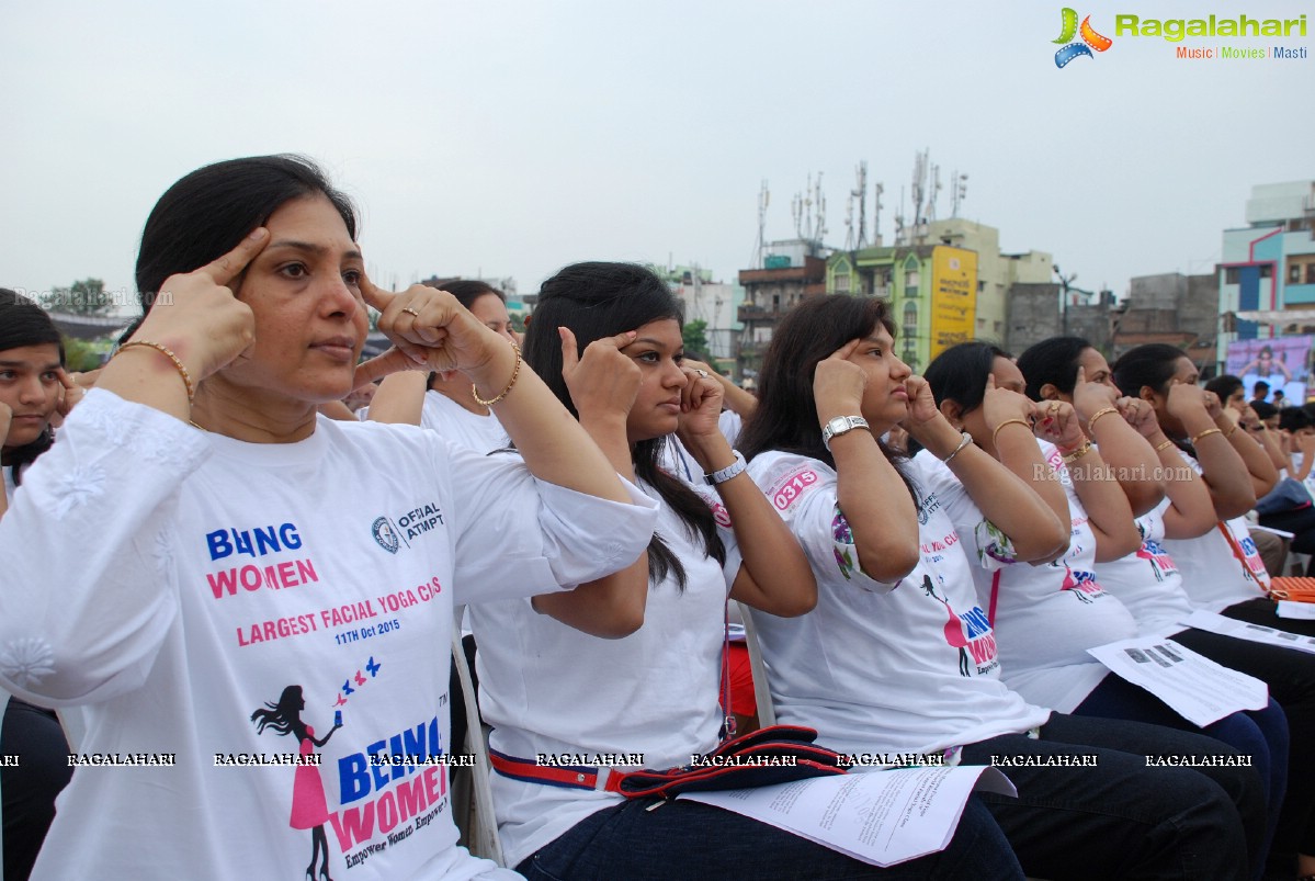 Being Women Ruchika Sharma enters Guinness World Record and creates History of India for Largest Facial Yoga Class