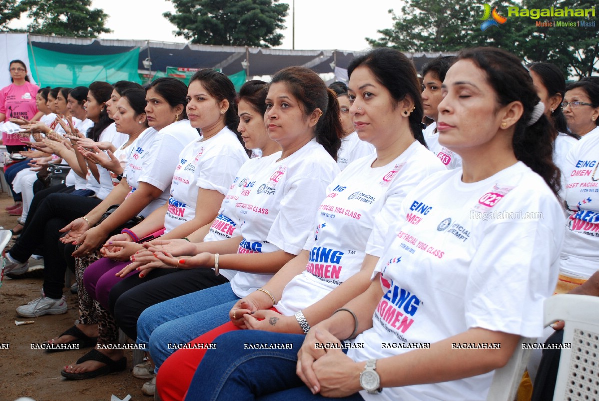 Being Women Ruchika Sharma enters Guinness World Record and creates History of India for Largest Facial Yoga Class