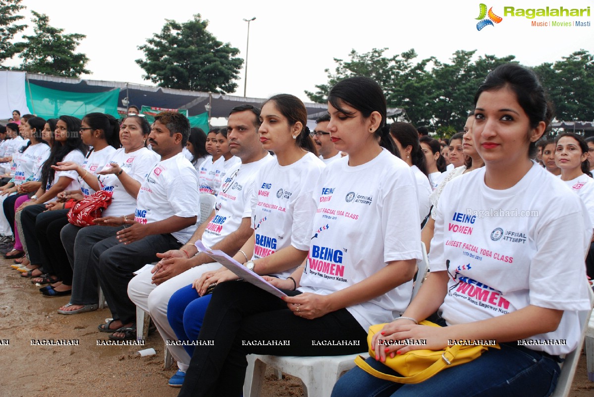 Being Women Ruchika Sharma enters Guinness World Record and creates History of India for Largest Facial Yoga Class