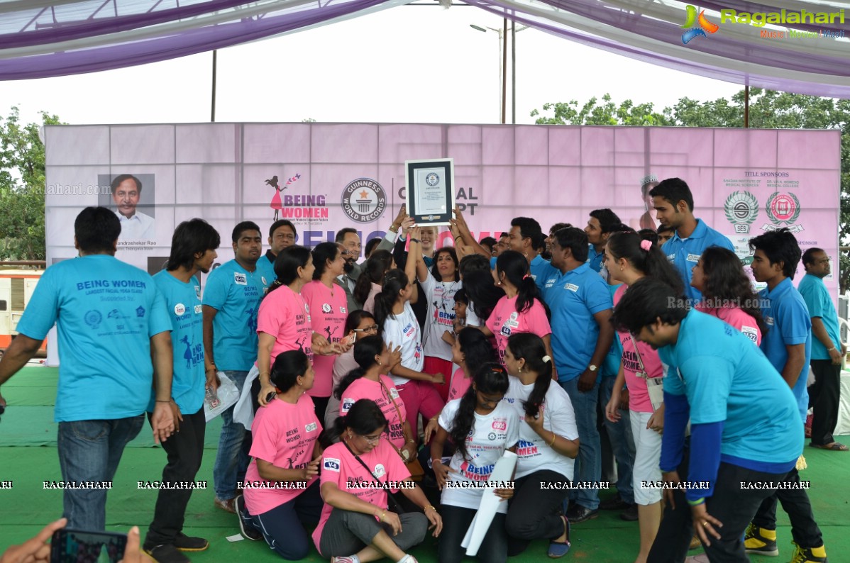 Being Women Ruchika Sharma enters Guinness World Record and creates History of India for Largest Facial Yoga Class